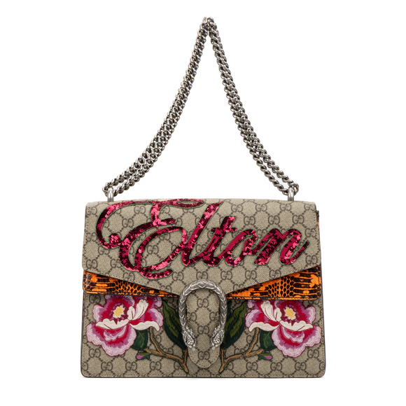 Gucci Rare Ltd. Ed. Elton John Embroidered Dionysus Medium - Picture 1 of 10